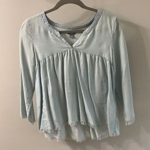 Aerie Light Blue Super Soft Top